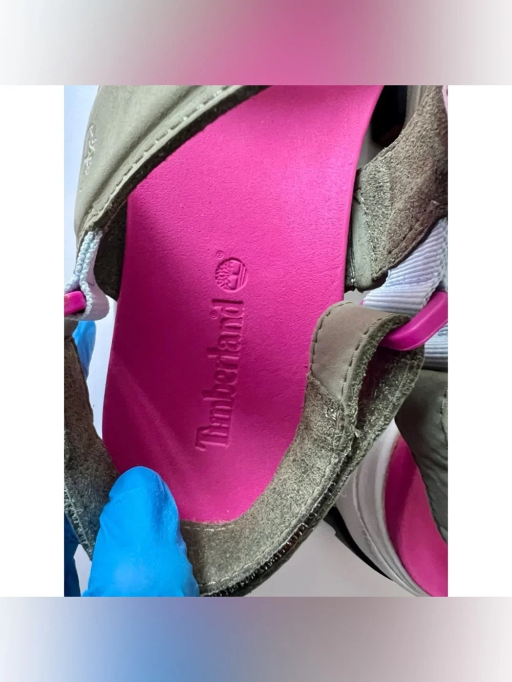 Timberland Adley Way dark green & pink backstrap sandals US Women’s 8.5 - Picture 11 of 12